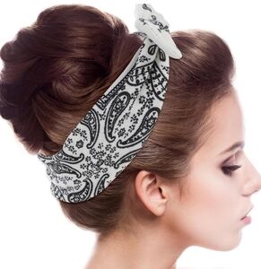rockabilly bow headband
